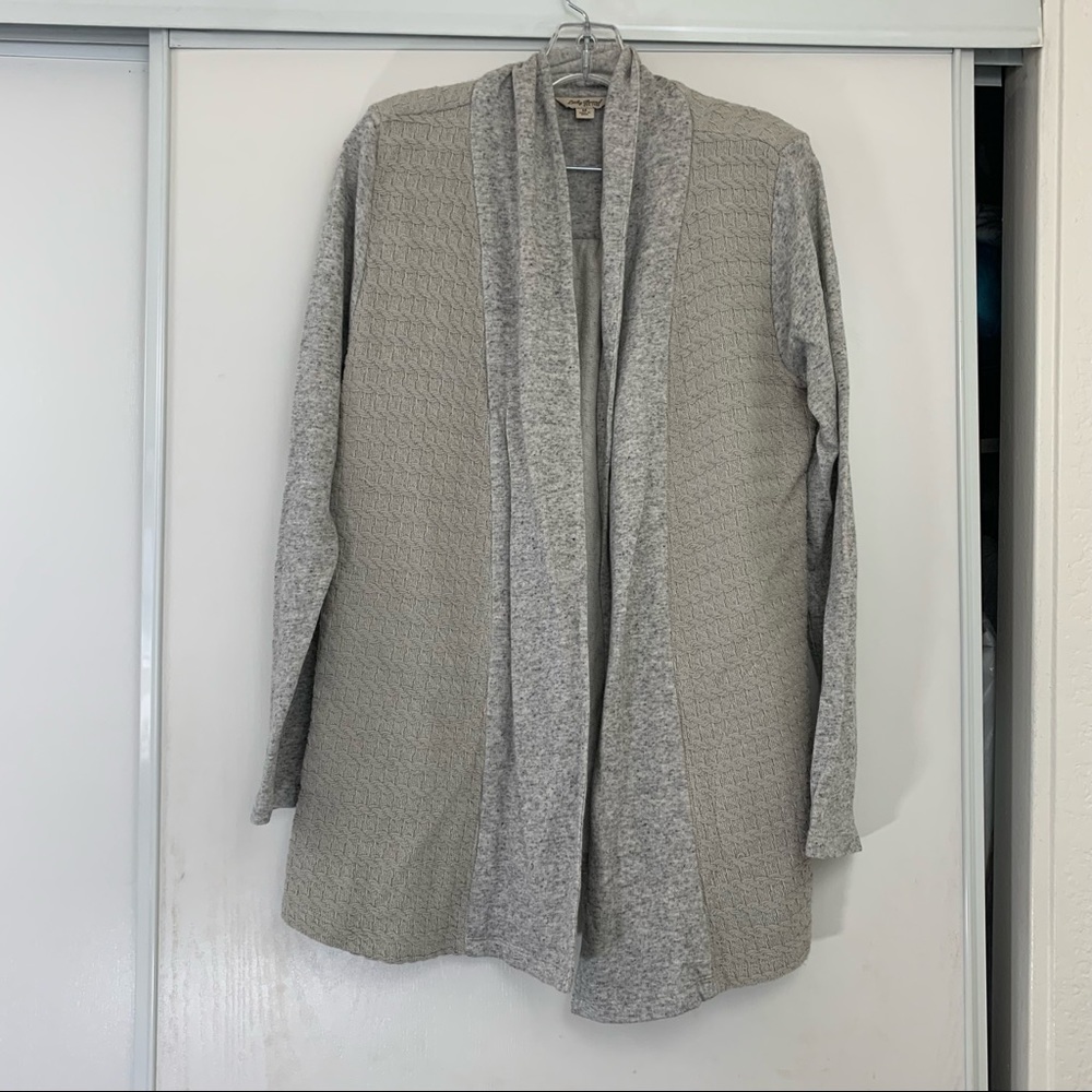 Lucky Brand Grey Long Sleeve Cardigan